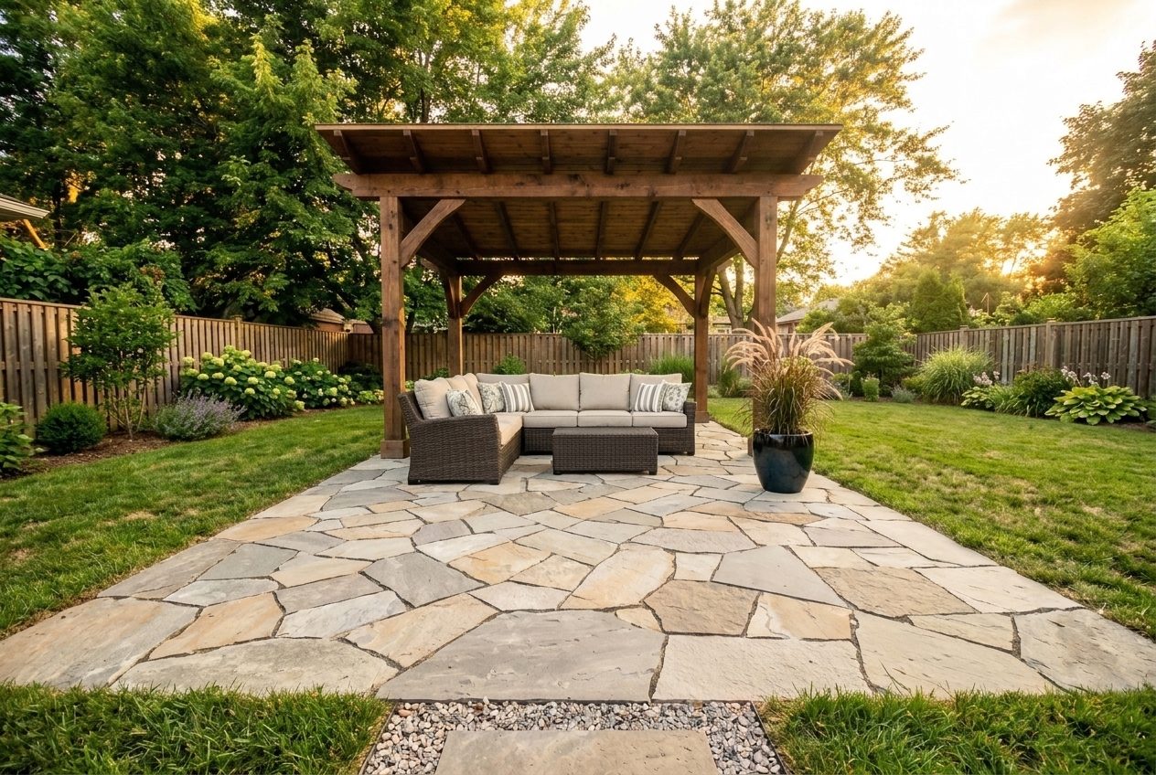 Backyard after — Outdoor lounge redesign with real products
