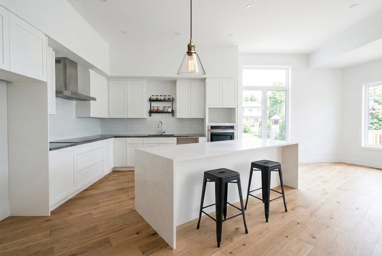 Kitchen after — Industrial redesign with real products