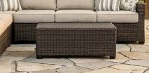 SAFAVIEH Outdoor - Lynn Coffee Table - Natural - Solid Wood - Modern Slatted Design - Ideal for Patio, Deck, Porch, Backyard, 39.4" W x 24.4