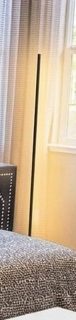 EDISHINE LED Corner Floor Lamp, 57.5" Minimalist Dimmable Sleek Light, Adjustable Height, Standing Tall Floor Lamps for Living Room, Bedroom