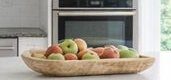 Creative Co-Op Paulownia Wood Oval Bowl