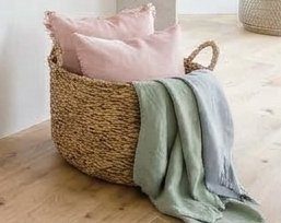Best Choice Products Round Storage Basket w/Handles, Handwoven Water Hyacinth, Plant Holder, Storage Organizer Tote Bin for Bedroom, Living