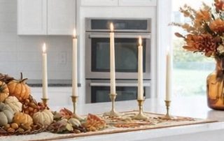 Maison Pechavy Fine Handcrafted Thin Taper Candles - Victoria Neutral Colors - Box of 10