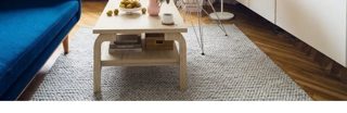 S & L Homes Wool Cotton Hand Woven Chunky Knit Popcorn Rug - Ivory Contemporary Area Rug for Living Room Bedroom (5' x 8' - Ivory)